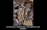 Contentious Beginnings: Brunelleschi and Ghiberti.