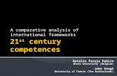 A comparative analysis of international frameworks Natalie Pareja Roblin Ghent University (Belgium) Joke Voogt University of Twente (The Netherlands)