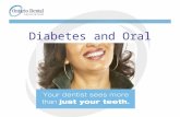 Diabetes and Oral Health:. Diabetes and Oral Health Approximately 2.25 million Canadians have diabetes Nearly 1 million people with diabetes live in Ontario.
