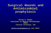 Surgical Wounds and Antimicrobial prophylaxis Philip G. Murphy Consultant in Medical Microbiology, AMNCH Clinical Professor, TCD philip.murphy@amnch.ie.