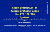R Pharmaceuticals J. Stracke, 09/01 Rapid production of fusion proteins using the RTS 100/500 Systems Jan Stracke, Michael Schräml, Andreas Junger, Dorothee.