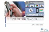 PERCEPTION ANALYZER MAJESTIC MRSS. TABLE OF CONTENTS  Introduction  Technology Speaks  Uses Of Perception Analyzer  Case Study  Focus Study  Industrial.