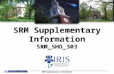 SRM Supplementary Information SRM_SHO_303 SRM Supplementary Information.