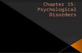 Mental Disorders– what are they?  Overview of DSM & a brief history  Overview of mental disorders.