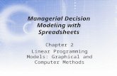 Managerial Decision Modeling with Spreadsheets Chapter 2 Linear Programming Models: Graphical and Computer Methods.