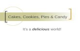 Cakes, Cookies, Pies & Candy It’s a delicious world!