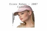 Essex Babes – 2007 Calendar. January January TRACY FROM BILLERICAY LIKES HER FAGS.