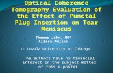 The authors have no financial interest in the subject matter of this e-poster. Thomas John, MD 1 Alissa Pullos 1- Loyola University at Chicago.