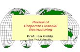 Prof. Ian Giddy New York University Review of Corporate Financial Restructuring.