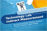 Technology Lab Indirect Measurement By: Munira Al-Essa, Shaikha Al-Roumi, Answar Al-Sabah, Rayan Saeed.