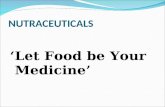 NUTRACEUTICALS ‘Let Food be Your Medicine’. DEFINITION Other words used in the context: Dietary supplementation, Functional, Multi- functional Foods coined.