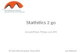 Statistics 2 go (simplePXsql, PX2go and API) PC-Axis reference group, Tirana 2013Lars Pedersen.