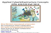 1 Applied CyberInfrastructure Concepts ISTA 420/520 Fall 2014 1 Nirav Merchant (nirav@email.arizona.edu) Bio Computing & iPlant Collaborative Eric Lyons.