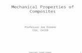 Copyright Joseph Greene 20011 Mechanical Properties of Composites Professor Joe Greene CSU, CHICO.