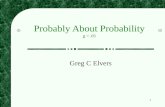 1 Probably About Probability p