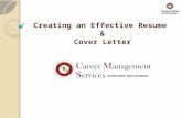 Creating an Effective Resume & Cover Letter. Overview Purpose of a resume Preparing to write your resume Resume content areas Resume format Use of keywords.
