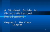 1 A Student Guide to Object- Oriented Development Chapter 5 The Class Diagram.