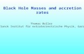 Black Hole Masses and accretion rates Thomas Boller Max-Planck Institut für extraterrestrische Physik, Garching.