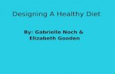 Designing A Healthy Diet By: Gabrielle Noch & Elizabeth Gooden.