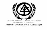 United Nations Centre for Human Settlements (Habitat) Urban Governance Campaign.