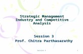 Session 3 1 Strategic Management Industry and Competitive Analysis Session 3 Prof. Chitra Parthasarathy.