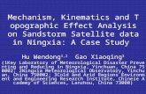Mechanism, Kinematics and Topographic Effect Analysis on Sandstorm Satellite data in Ningxia: A Case Study Hu Wendong 1,2 Gao Xiaoqing 3 (1Key Laboratory.