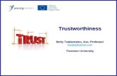 Trustworthiness Betty Tsakarestou, Ass. Professor btsaka@gmail.com Panteion University.
