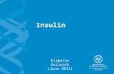 Insulin Diabetes Outreach (June 2011). 2 Insulin Learning outcomes >Understand the difference between insulin therapy in type 1 diabetes as compared to.