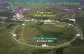 Chris Hays Duke University TEV4LHC Workshop Fermilab 2004 W Mass Measurement at the Tevatron CDF DØDØ.