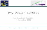 DAQ Design Concept DAQ Breakout Session 1 November 2010.