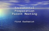 Sacramental Preparation Parent Meeting First Eucharist.