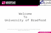 Welcome To University of Bradford eLINK (east-west link for Innovation, Networking and Knowledge Exchange) Website: .