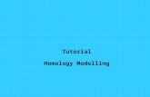 Tutorial Homology Modelling. A Brief Introduction to Homology Modeling.