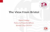 The View From Bristol Dave Cowley Policy & Projects Officer Bristol City Council.