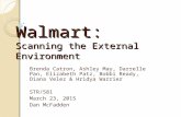 Walmart: Scanning the External Environment Brenda Catron, Ashley May, Darrelle Pan, Elizabeth Patz, Bobbi Ready, Diana Velez & Hridya Warrier STR/581 March.