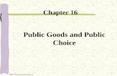 1 Public Goods and Public Choice Chapter 16 © 2006 Thomson/South-Western.