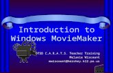 Introduction to Windows MovieMaker DTSD C.A.R.A.T.S. Teacher Training Melanie Wiscount mwiscount@hershey.k12.pa.us.