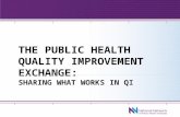 THE PUBLIC HEALTH QUALITY IMPROVEMENT EXCHANGE: SHARING WHAT WORKS IN QI.