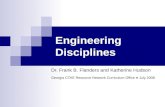 Engineering Disciplines Dr. Frank B. Flanders and Katherine Hudson Georgia CTAE Resource Network Curriculum Office ● July 2008.