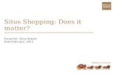 Situs Shopping: Does it matter? Presenter: Alice Rokahr Date:February, 2011.