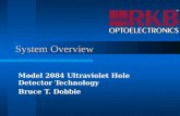 System Overview Model 2084 Ultraviolet Hole Detector Technology Bruce T. Dobbie.