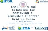 Challenges and Solutions for achieving a Renewable Electric Grid in India By Dr. Rahul Walawalkar VP, Emerging Tech & Markets, Customized Energy Solutions.