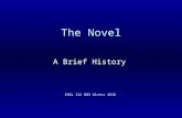 The Novel A Brief History ENGL 124 B03 Winter 2010.