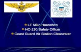 LT Mike Hauschen HC-130 Safety Officer Coast Guard Air Station Clearwater.