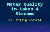 Water Quality in Lakes & Streams Dr. Philip Bedient.