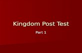 Part 1 Kingdom Post Test. Question 1 Which kingdom does the following organism belong to? Which kingdom does the following organism belong to?  A. Moneran.
