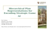 Hierarchical Plan Representations for Encoding Strategic Game AI Hai Hoang Stephen Lee-Urban Héctor Muñoz-Avila Lehigh University munoz/projects/AIGames