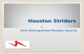 Houston Striders 2010 Distinguished Member Awards.