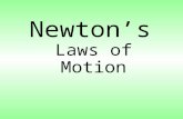 Newton’s Laws of Motion Newton’s First Law of Motion.