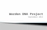 September 2013.  Determine genetic lineages  Find the Peter Worden genetic signature  Help break down brick walls  Align descendants with sons of.